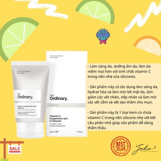 (Bill UK) Kem dưỡng sáng da The Ordinary Vitamin C Suspension 30%