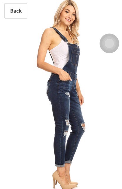 Yếm jean dư rách xước dư xịn - có Bigsize