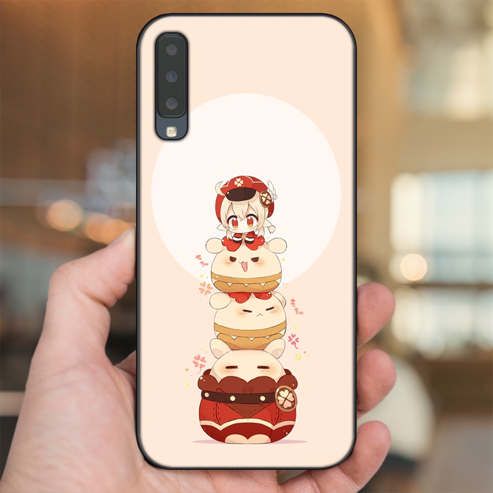 Ốp lưng Samsung A7 2018 viền đen in hình Klee Genshin Impact