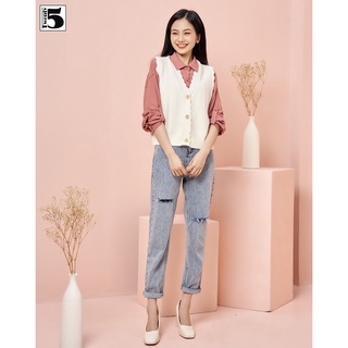 Áo len gile nữ 3 cúc Twentyfive 3830