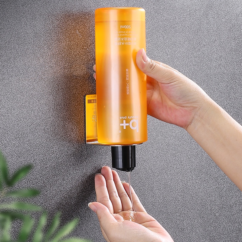 Giá treo chai dầu gội / sữa tắm bằng thép không gỉ gắn tường không cần khoan lỗ cho nhà tắm