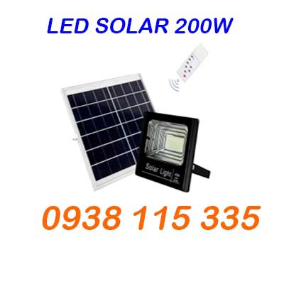 Đèn pha-tấm bin rời led solar 200W (nhỏ )