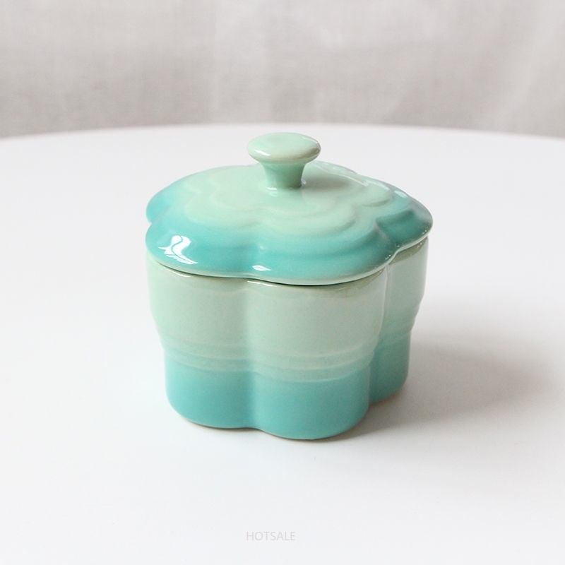 Hộp gốm mini đựng thức ăn/món tráng miệng màu sắc gradient