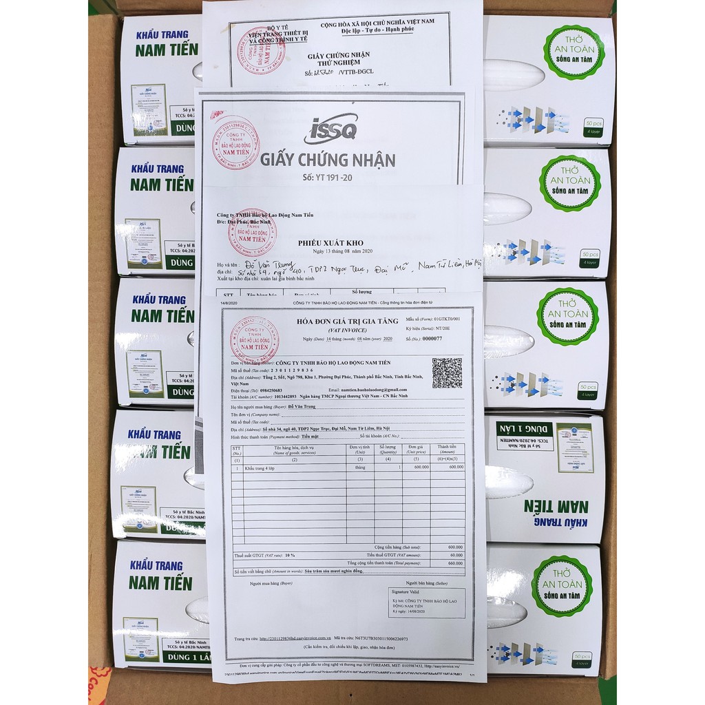 [FREE SHIP] Hộp Khẩu Trang Y Tế Nam Tiến ( Hộp 50 chiếc ) - Hàng Chuẩn Bộ Y Tế | BigBuy360 - bigbuy360.vn