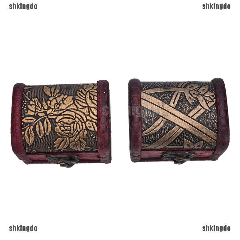 Rương nhỏ đựng đồ trang sức với họa tiết vintage độc đáo