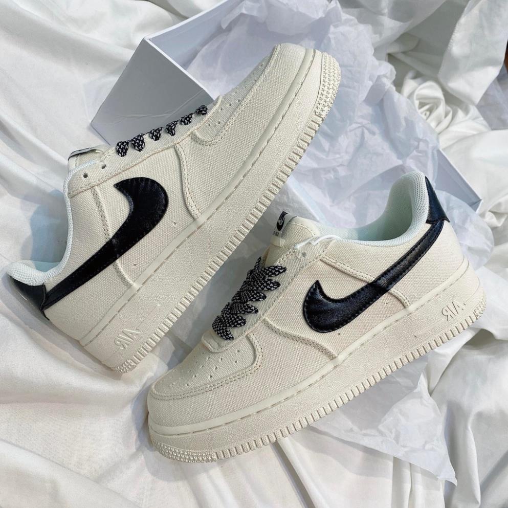 Giày Thể Thao Nam Nữ Ngô Thắng Forc Kem Logo Đen