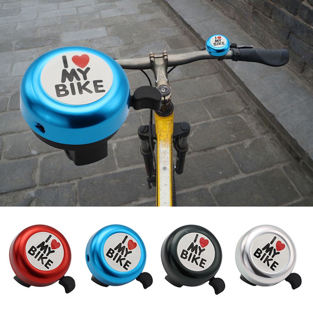 Chuông Xe Đạp In Chữ i love my bike Dễ Thương