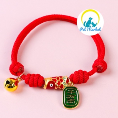 VÒNG CỔ TRUNG HOA CÓ CHARM CAO CẤP CHO CHÓ MÈO