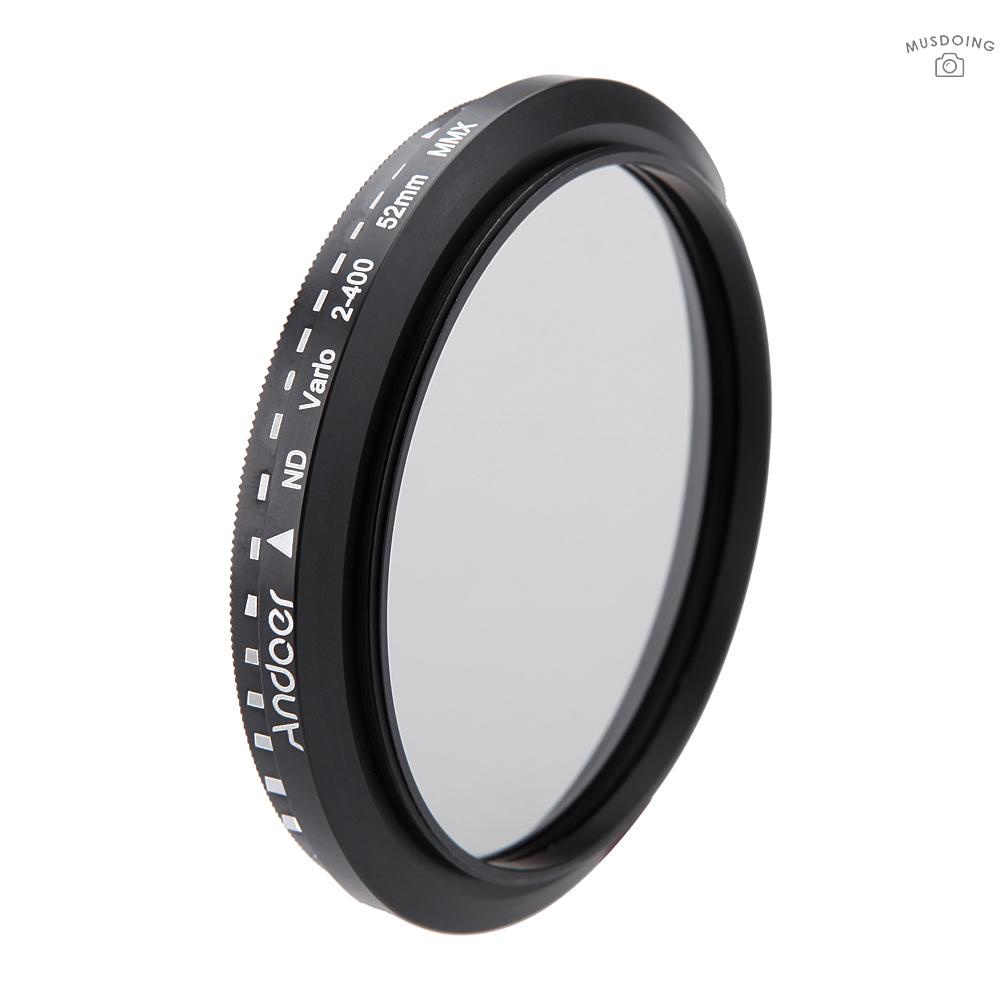 Ống Kính Máy Ảnh Andoer 52mm Nd2 Sang Nd400 Cho Canon Nikon Dslr