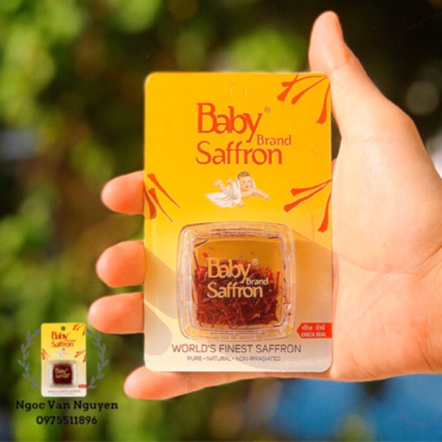 SAFFRON NHUỴ HOA NGHỆ TÂY TỐT NHẤT ẤN ĐỘ BABY SAFFRON HỘP 1 GRAM [DATE 10.2023]