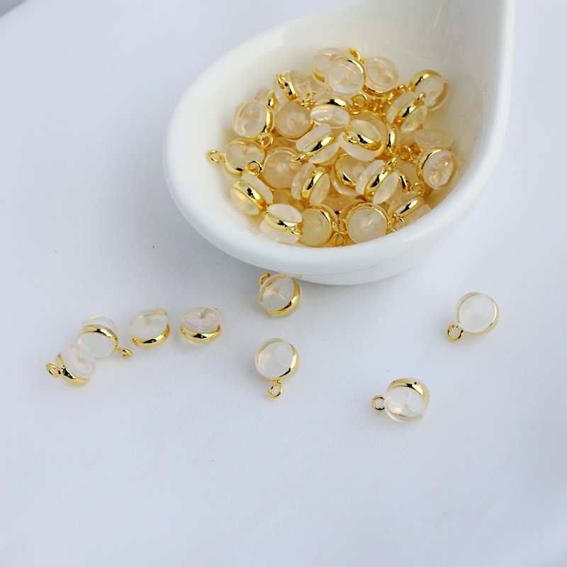 Nút Chặn Lỗ Tai Bằng Đồng Mạ Vàng Bạc 18K Thân Thiện Với Môi Trường Với Phích Cắm Kiểu Vòng Treo Tiện Dụng