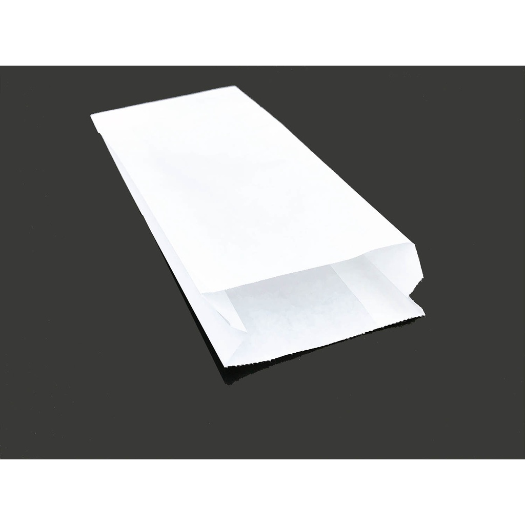 100 Túi bánh mì loại trơn màu trắng không họa tiết  240 x 100 x 40 mm bảo vệ môi trường giá rẻ