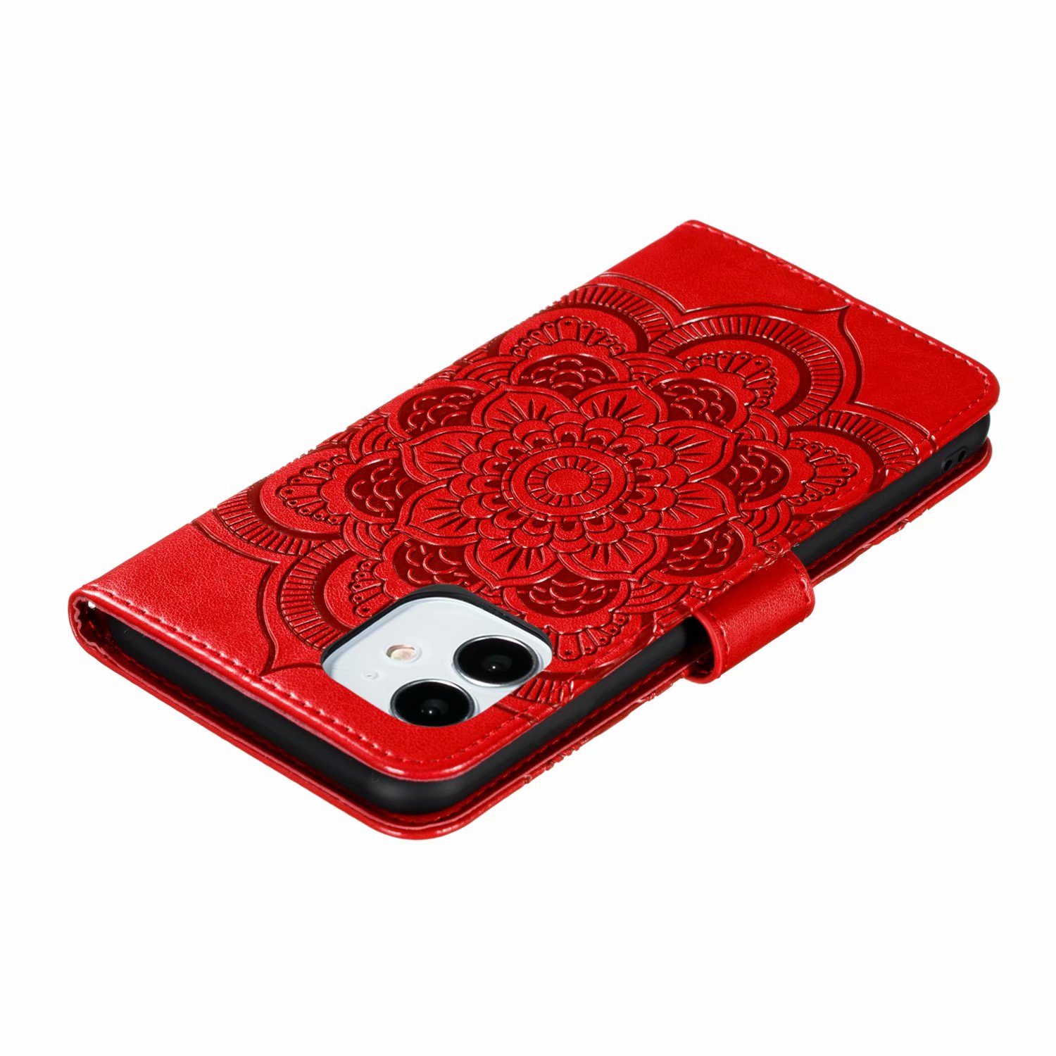 MANDALA Bao Da Dập Nổi Sang Trọng Họa Tiết Hoa Cách Điệu Cho Iphone 12 Mini Pro Max | BigBuy360 - bigbuy360.vn