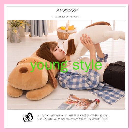 Gấu bông teddy bear chó tai dài, gối nằm nhồi bông hình chó tai dài tiện dụng