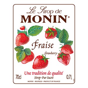 Siro Dâu tây Monin (Strawberry syrup) - chai 700ml