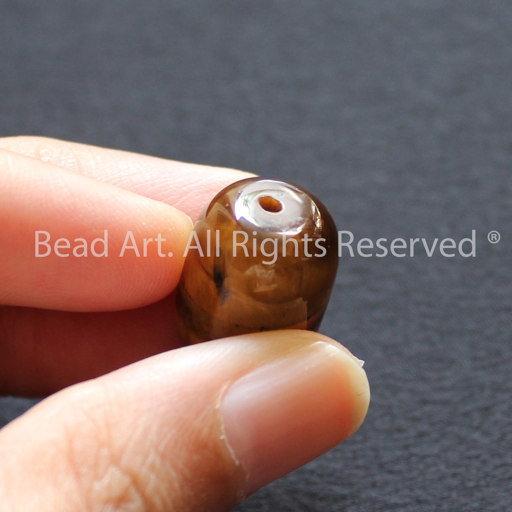 18x13MM Lu Thống Chatoyant Nâu, Hợp Mệnh Thổ, Kim, Phối Vòng Tay Phong Thuỷ, Mặt Dây Chuyền S50 - Bead Art