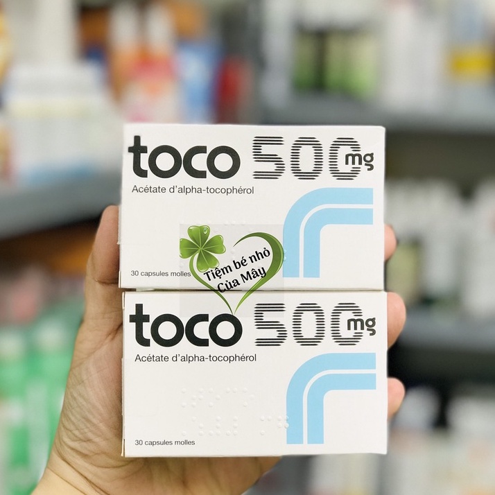 Vitamin E TOCO 500mg - hộp 30 viên của Pháp / date 2024-2025