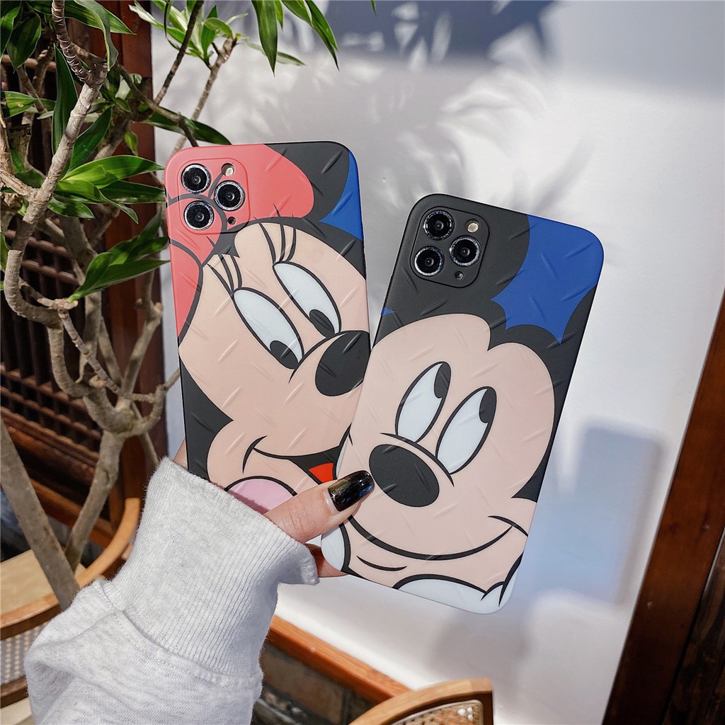 Ốp điện thoại mềm in hoạt hình Mickey/Minnie cho IPhone12 Mini 11 PRO MAX 7/8plus SE2020 X/XS XR XSMAX
