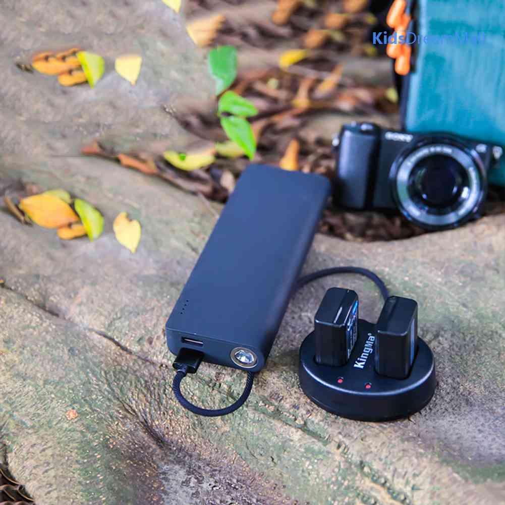 Bộ Sạc Pin Micro USB Kép KingMa NP-FW50 Cho Sony A7 A7R2 A7M2