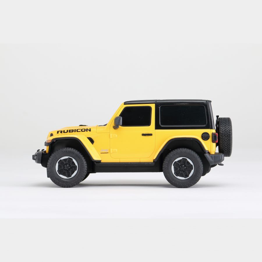 Đồ chơi xe hơi điều khiển từ xa Rastar - Xe điều khiển 1:24 Jeep Wrangler JL_màu Vàng  - Mã:R79500/YEL