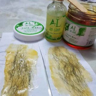 Combo Wax lông An Lành và mỡ trăn (tặng 50 tờ giấy và 2 que wax)