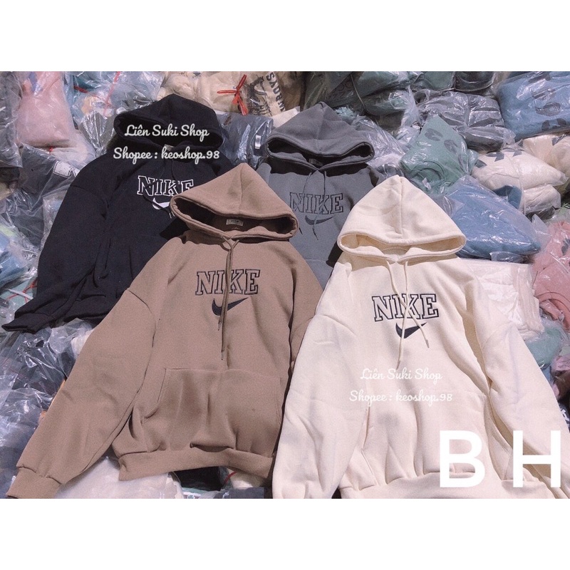 Áo hoodie thêu Ni.ke hai lớp | BigBuy360 - bigbuy360.vn