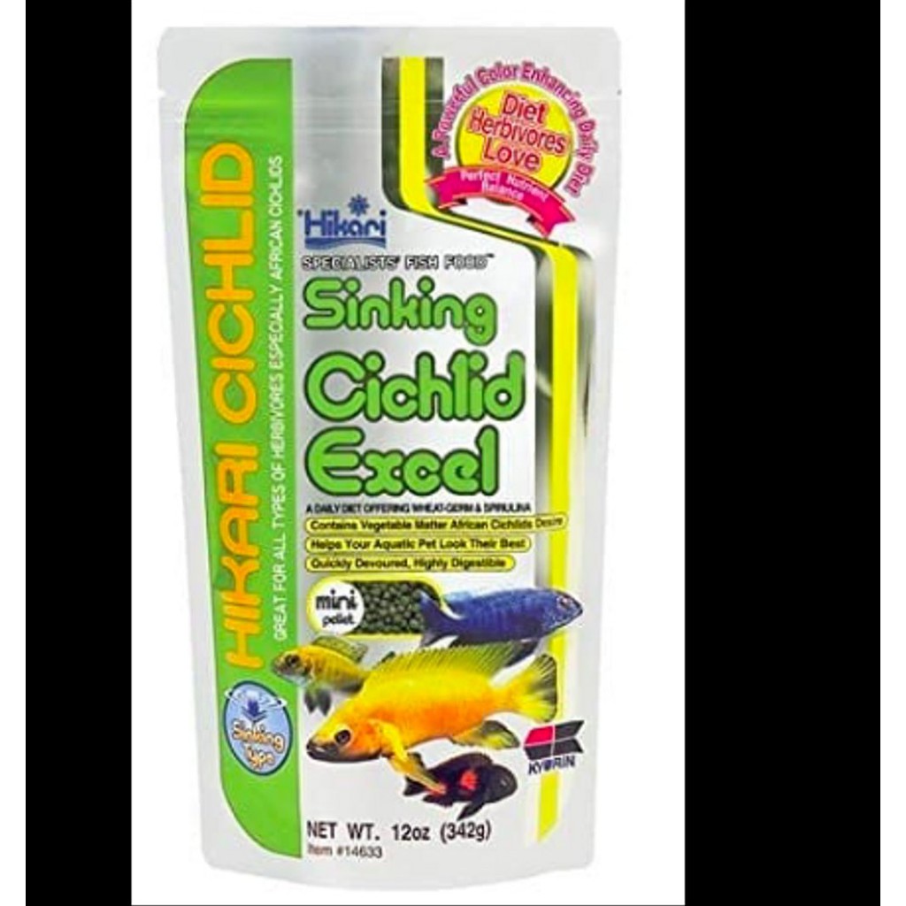 Thức ăn cho cá Ali Hikari Sinking Cichlid Excel 342g hạt chìm hàng Nhật