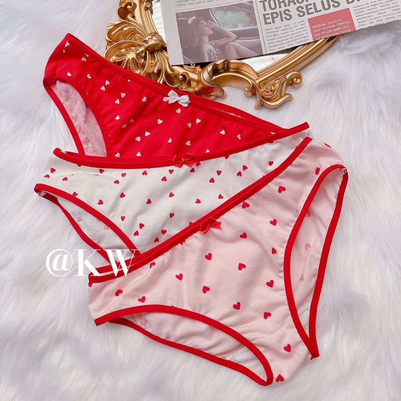 QT001 - Combo 3 quần chip siêu cute - quần lót cotton nữ - Kellywang