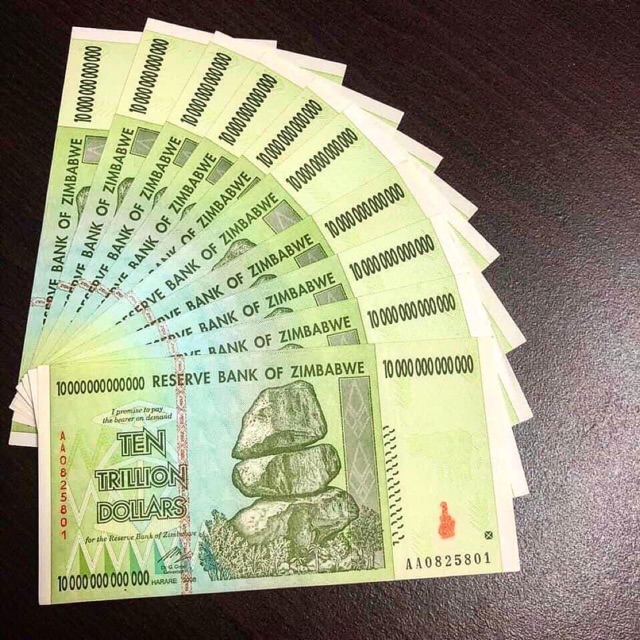 TỜ 10 NGÀN TỈ ZIMBABWE