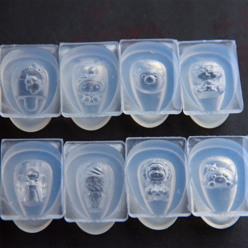 Khuôn Silicone Tạo Hình Vỏ Sò / Kẹo / Gấu 3D Trang Trí Móng Nghệ Thuật DIY