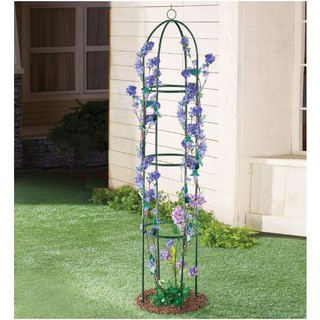 Khung thép lắp ráp dạng tháp cho hoa hồng leo, dây leo cây trang trí