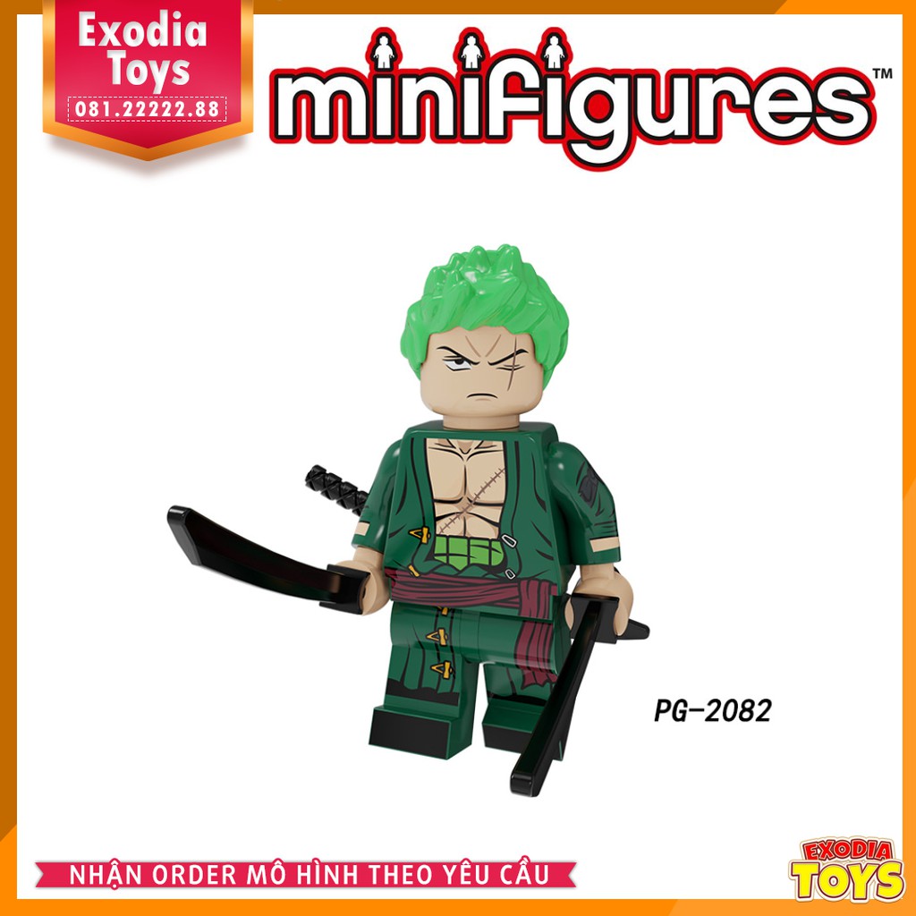 Xếp hình Minifigure nhân vật One Piece Đảo Hải Tặc - Đồ Chơi Lắp Ghép Sáng Tạo - POGO 8244