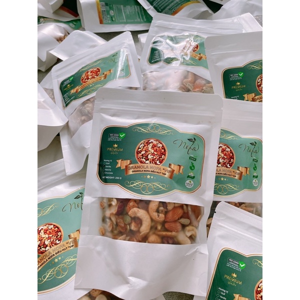 Ngũ cốc ăn kiêng Granola siêu hạt (90% hạt) NOFA Food, ngũ cốc hạt giảm cân eatclean