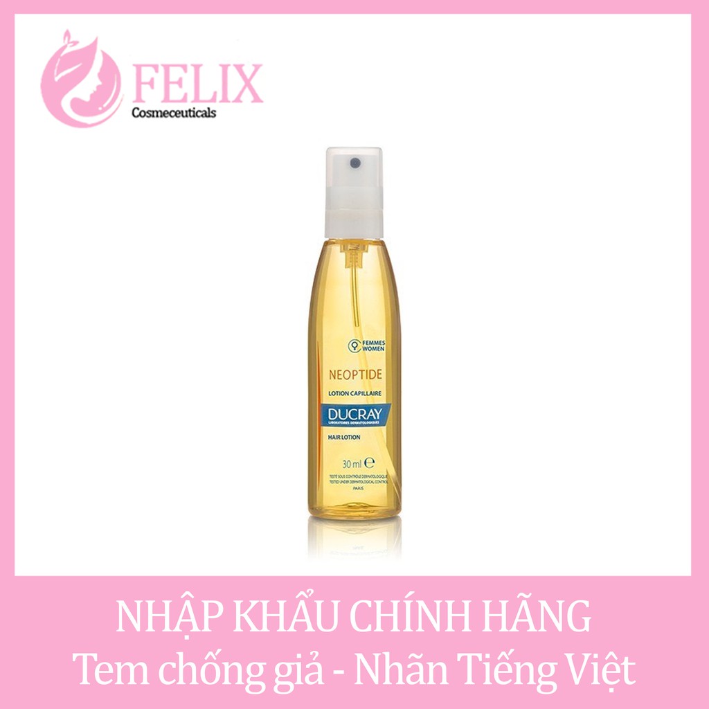 Dung dịch xịt giảm tóc gãy rụng Ducray Neoptide Lotion chai lẻ 30ml (Nhập khẩu)