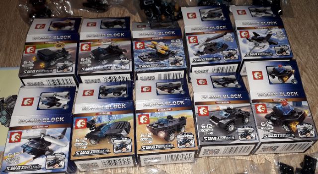 Sét lắp ráp Lego_SWat trực thăng phản lực 1020 có trên 300 chi tiết bằng nhựa ABS rất đẹp