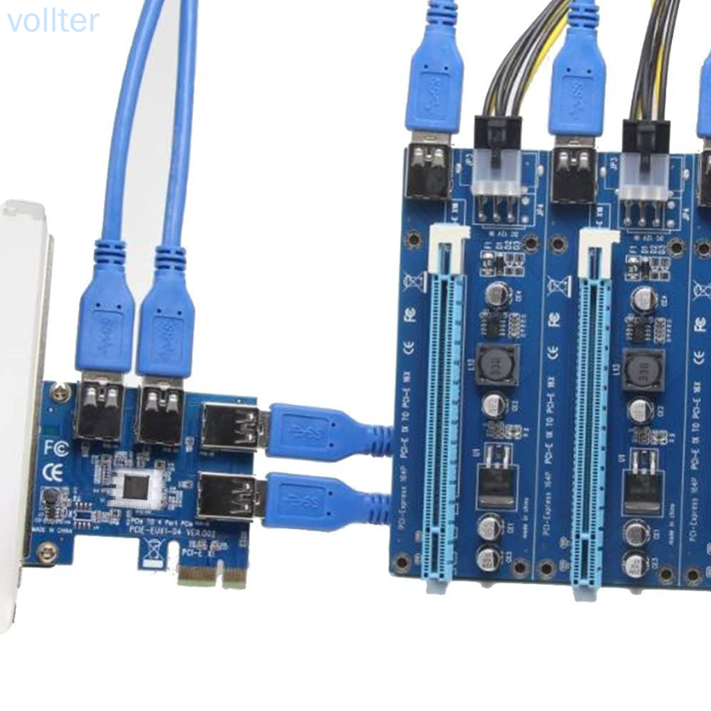 Bảng Mạch Mở Rộng 4 Cổng Pci-E X1 Sang Usb 3.0