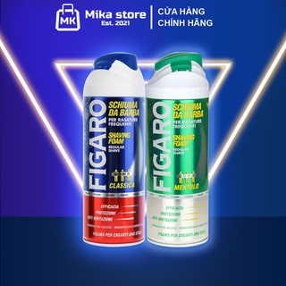 Bọt cạo râu Figaro, kem cạo râu cao cấp nhập khẩu Italia 400ml - Mika Store