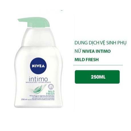 Dung Dịch Vệ Sinh Phụ Nữ Nivea Intimo 250ML– Mild Fresh