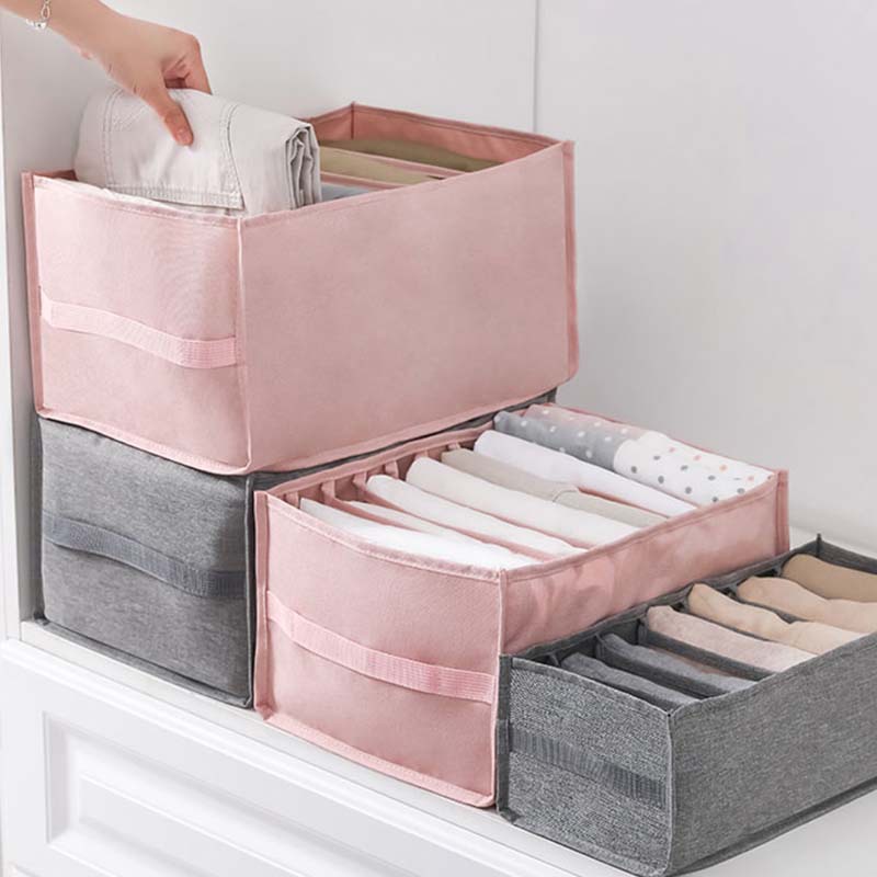 Hộp Đựng Quần Áo / Đồ Dùng Bằng Vải Không Dệt Có Tay Cầm Tiện Dụng Cho Gia Đình