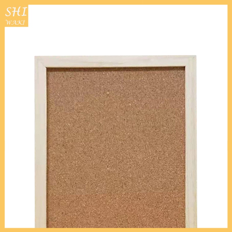 [In Stock]Cork Pin Board Bulletin Rectangle Decorative Tiles for Home Office Message Wood