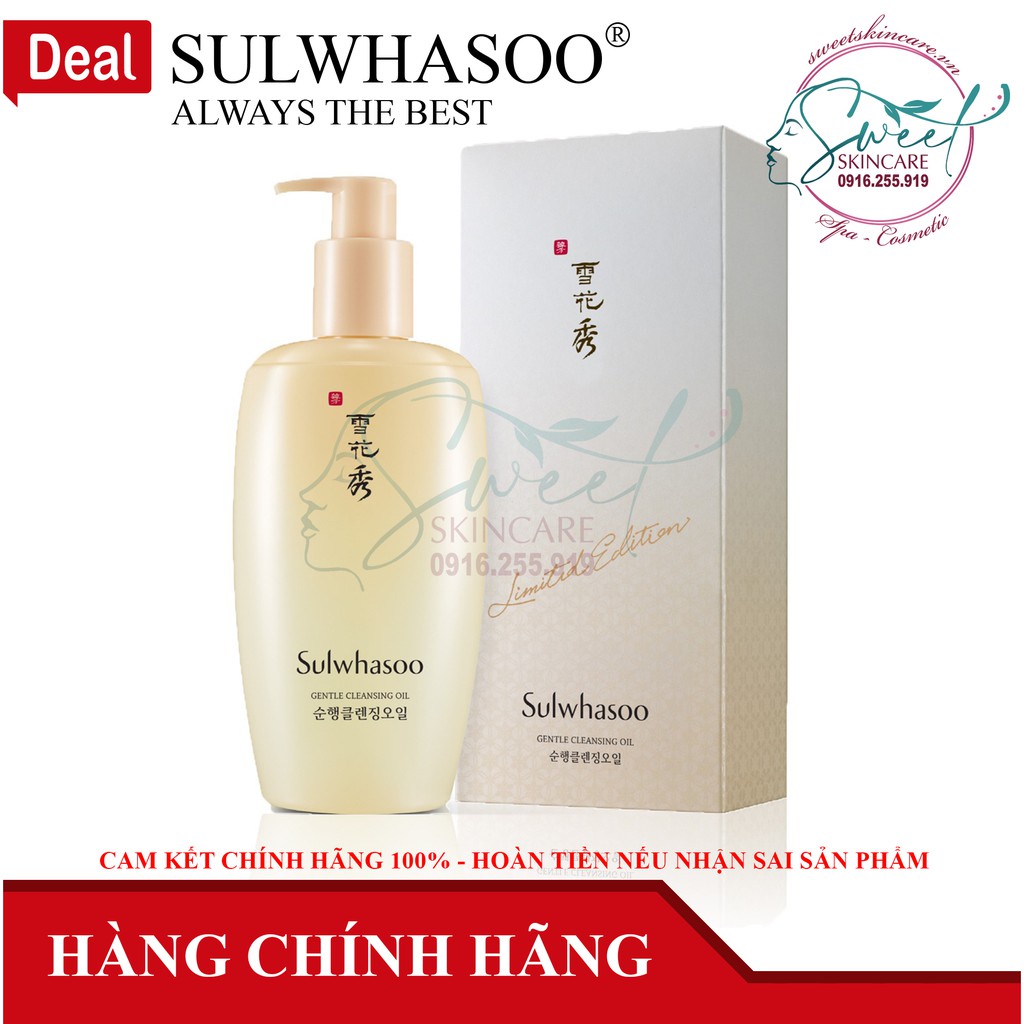 Dầu tẩy trang dịu nhẹ Sulwhasoo Gentle Cleansing Oil 200ML  ❤️ SWEET skincare ( AmorePacific ) | BigBuy360 - bigbuy360.vn