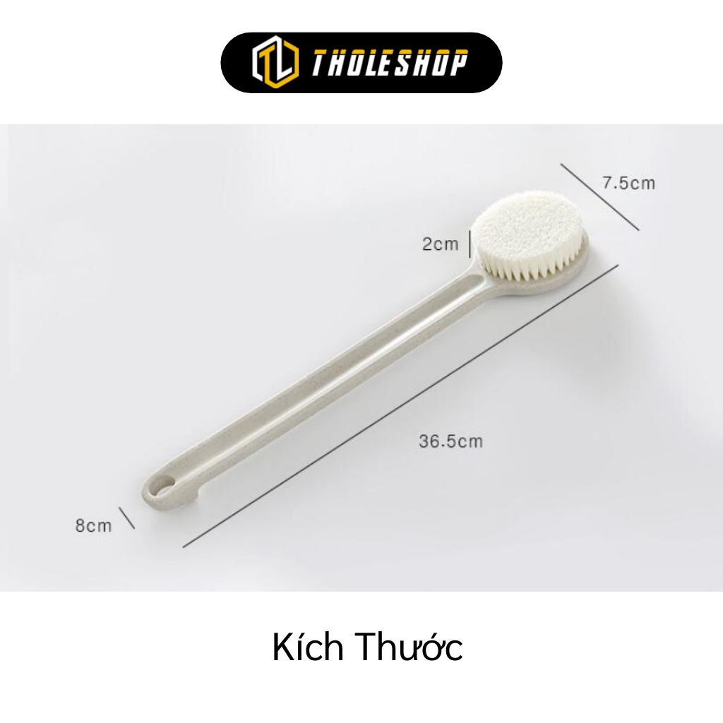 Cọ Tắm - Bàn Chải Chà Lưng Cán Dài Nhật Bản, Làm Sạch Tế Bào Chết 5078