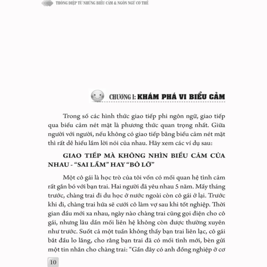 Sách - Thông Điệp - Từ Những Biểu Cảm Ngôn Ngữ Cơ Thể [ Minh Long ]