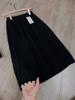 CHÂN VÁY XẾP LY TRƠN DÀI