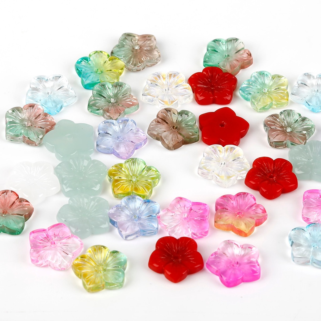 Set 5 bông hoa 5 cánh làm trang sức 13x13mm