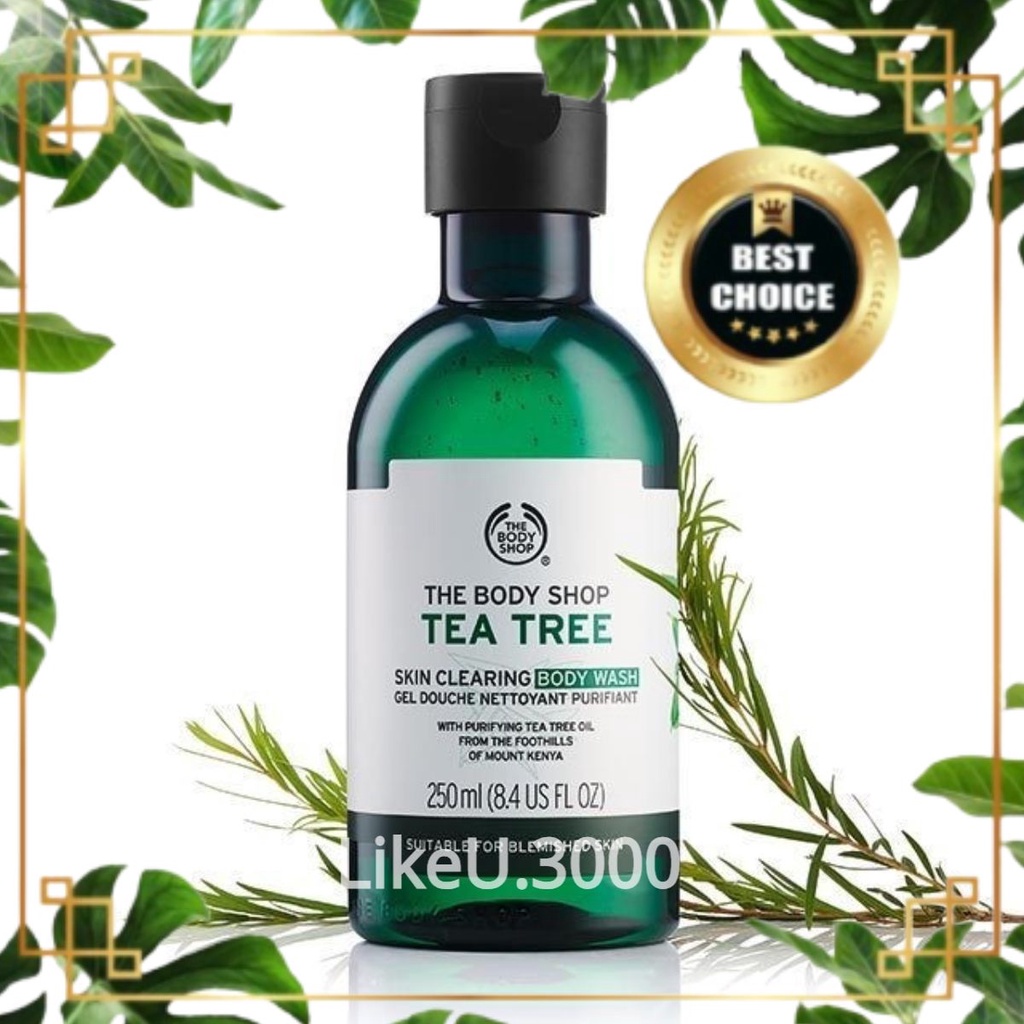 🍋 Sữa Tắm Tea Tree The Body Shop 250ml Hàng Chuẩn Công Ty 🍋