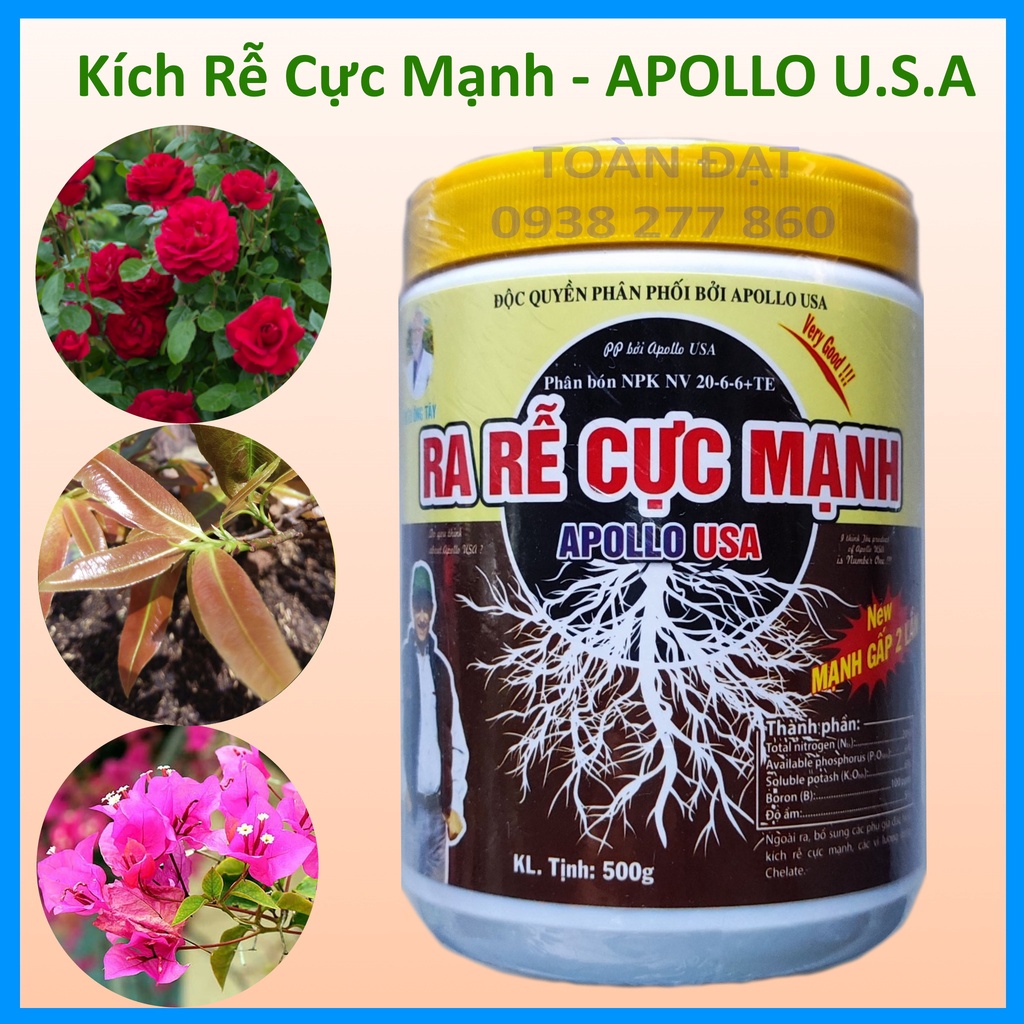 Kích rễ Apollo USA 500g, mạnh gấp 2 lần, ra rễ cực mạnh