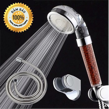 Trọn Bộ Vòi Tắm Hoa Sen Tăng áp Lọc NANO Kèm Dây Sen inox và cài sen 5 chế độ