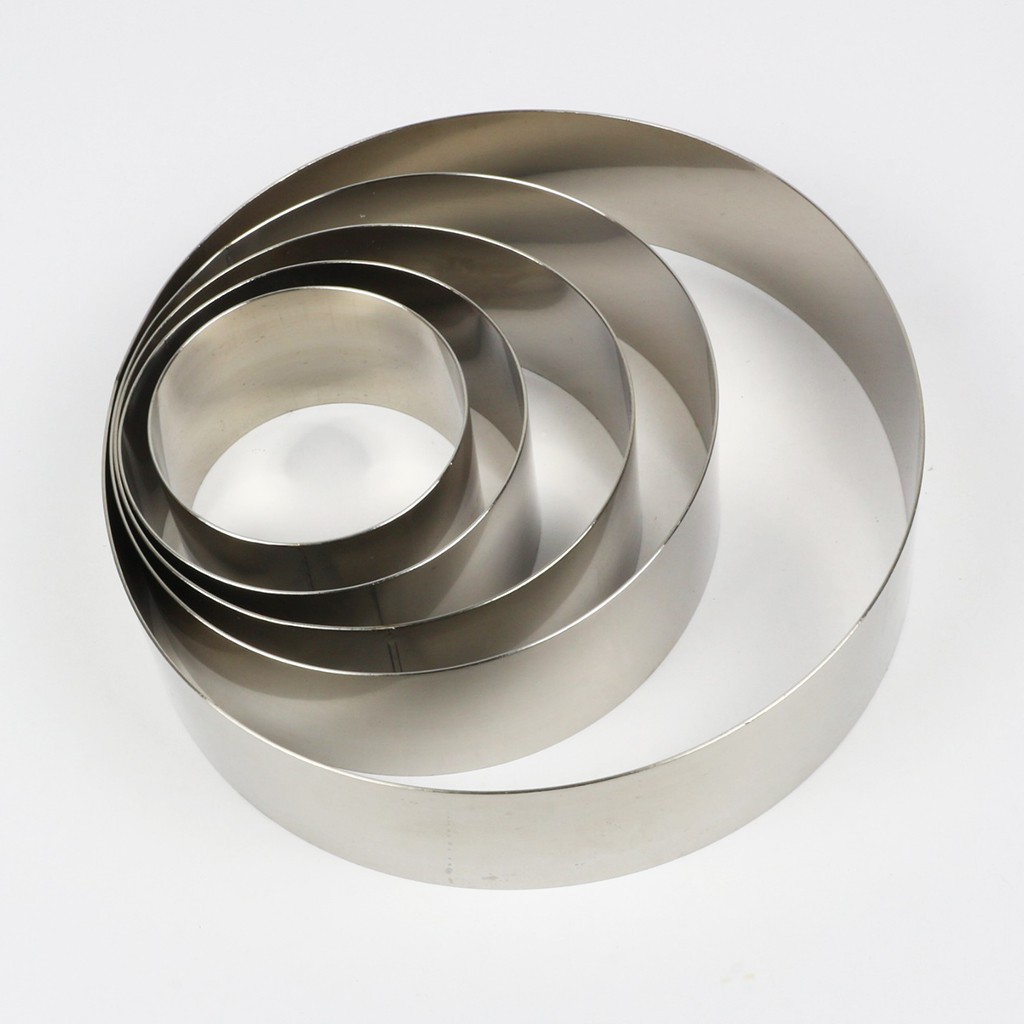 Khuôn ring tròn 3cm cao 3cm,chất liệu inox bền với thời gian, inox dày