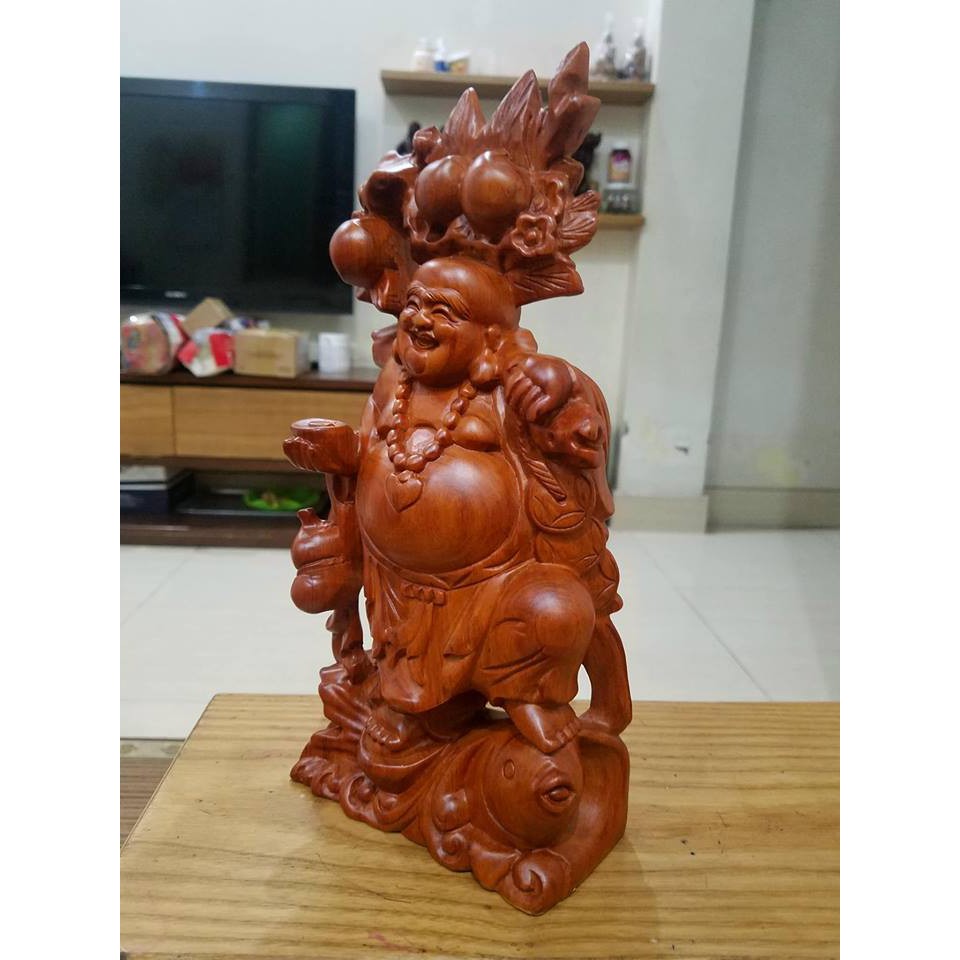 Tượng phật di lặc cao 30 gỗ hương